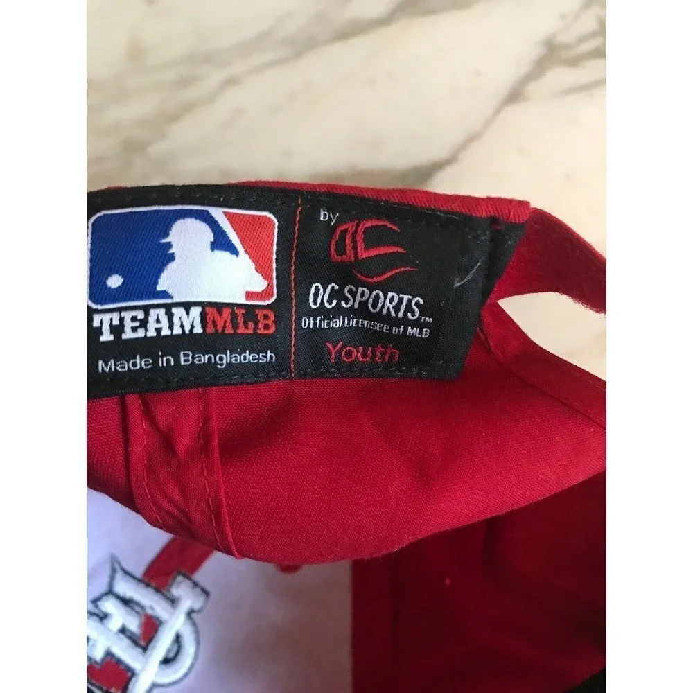 OC‎ Sports Baseball Cap Red St. Louis Cardinals Youth MLB Adjustable Hat STL